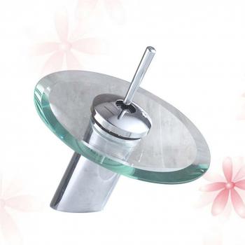 Stainless Steel Waterfall Bathroom Faucet with Cold Water Mixer