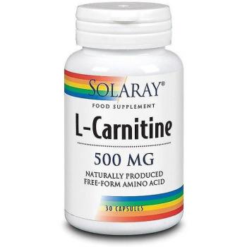 L‑Carnitina Solaray 500 mg – Pack de 30 cápsulas