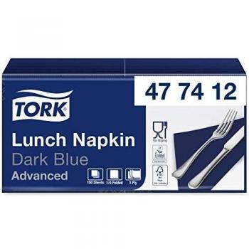 Tovaglioli Tork 33 cm blu profondo 10x150 box