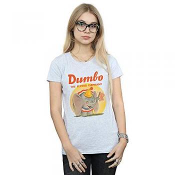 Disney Dumbo Elephant Grey Cotton Top for Women