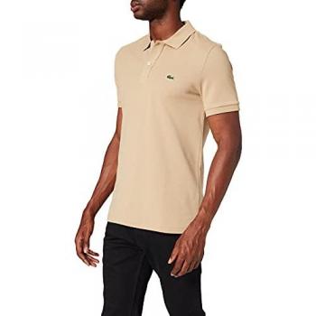 Polo Lacoste XL Manches Courtes Beige Clair – Tissu Confort