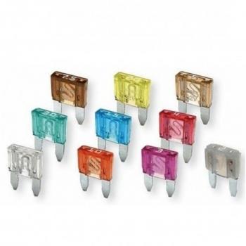 Fusibili Lamellari 10 Pezzi con Clip Coccodrillo 6-24 Volt