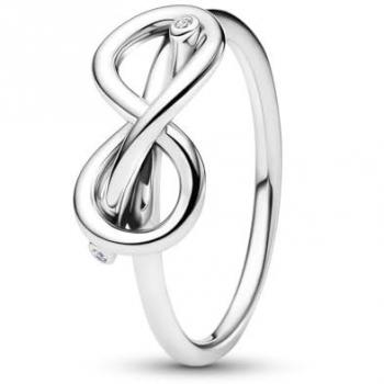 Anillo Plateado Nudo Infinito Pandora | 50