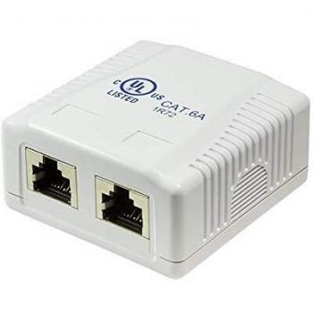 Conector de Red LogiLink Cat‑6A 2 RJ45 STP