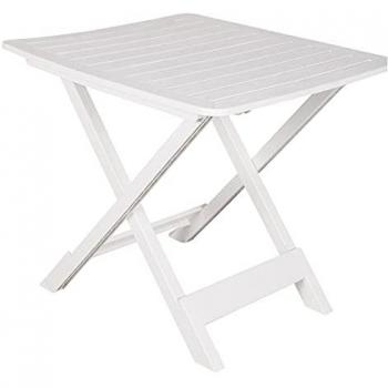 Table pliante DMORA 72x70x80 cm en polypropylène blanc
