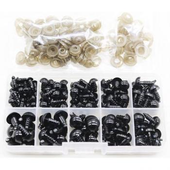 Accesorios de Ojos de Muñeca 100 Piezas 6-12mm