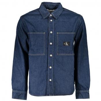 Calvin Klein Blue Denim Jacket with Automatic Pockets