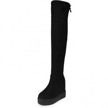 Bota de Muslo Alta Estilo Invierno Glacial
