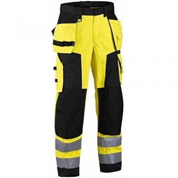 Pantaloni da Lavoro ad Alta Visibilità 1568 Giallo Fluorescente