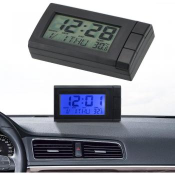Digital Temperature Display Car Clock