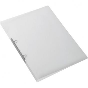 Classeur Exacompta Crystal A4 2 Anneaux O-mech 15mm PP Blanc