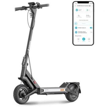 Navee S60 E‑Roller – 60 km Autofahrt, 8 h Ladezeit, IPX5 wasserdicht, 500 W Leistung, Schwarz