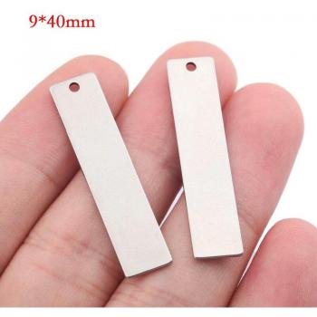Étiquettes de bricolage en métal blanc