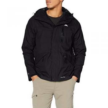 Trespass Corvo Veste de Pluie Homme Noir FR : S