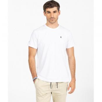 Camiseta básica elPulpo blanca para hombre