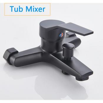 Matte Black Bathroom Shower Control Valve