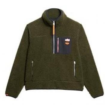 Fleece Demi-Zip Superdry Femme Vert