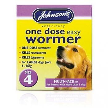 Johnsons One Dose Wormer for Large Dogs 30g