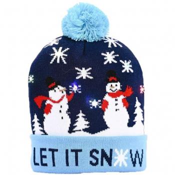 LED Santa Hat for Kids and Adults