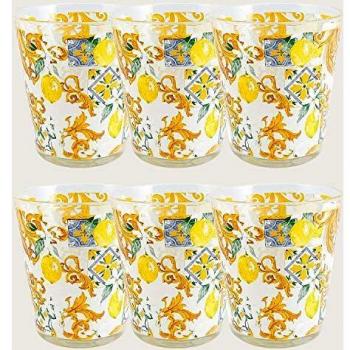 Set di 6 bicchieri d’acqua lavabili in lavastoviglie