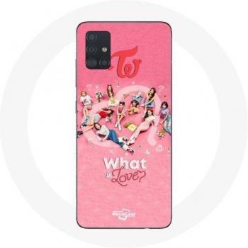 Fodera per Samsung Galaxy A71 con Logo TWICE Rosso What Is Love