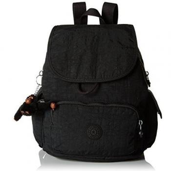 Kipling City Pack S, Sacs à dos femme, Noir (True Black), 15x24x45 cm