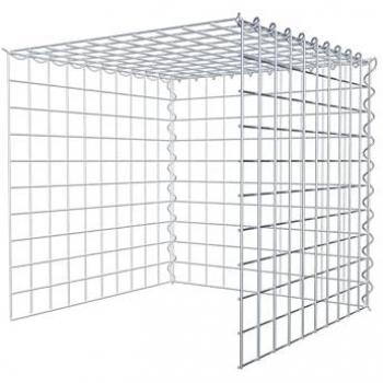 Gabión modular 50 cm x 50 cm x 50 cm, malla 5x5 cm, espiral, faltan rejillas