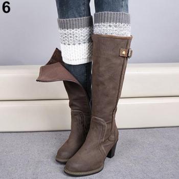 Toppers de Color para Botas de Invierno de Mujer
