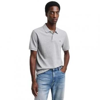 Archive Shield Polo Shirt – GANT Men, Grey, 36
