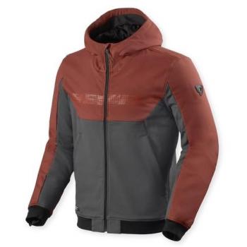 Abrigo Térmico Revit Parabólica 2 Capucha Motocicleta Color Granate y Gris 2XL