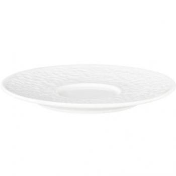 Seltmann Weiden Kombiuntertasse Nori Home 16,5 cm Porzellan weiß Relief