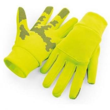 Beechfield Softshell Sporthandschuh für Männer und Frauen – Größe S/M, Metallic-Rakete
