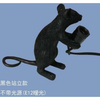 Handmade Resin Mouse LED Table Lamp