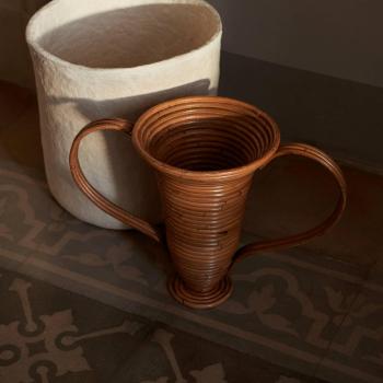 Handcrafted Rattan Amphora 30cm