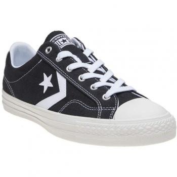 Converse Unisex-Erwachsene Star Player Ox Sneaker, Schwarz (Black White)