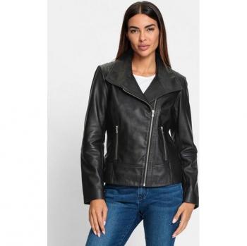 Heine Elegante Lederjacke ohne Kapuze