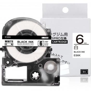 Tepra Pro SR170 – 8 m, Fita Blanca 6 mm