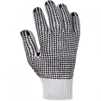 PES Strickhandschuh, beidseitig genoppt, Größe 9, 12 Paar