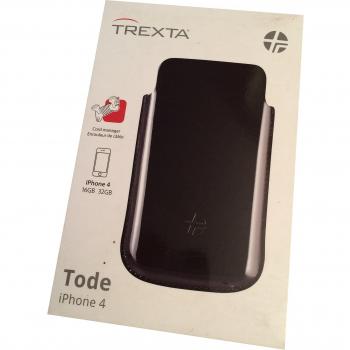 Cubierta de Piel Trexta en Negro para Apple