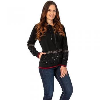 Gio Milano Kapuzensweater G25-9100 mit Label-Design