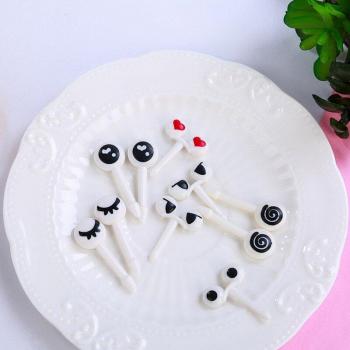 10PCS Kids Animal Farm Snack Forks