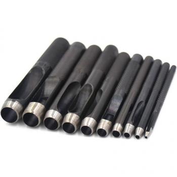 Poinçon de trou creux cuir 10 pièces 1mm 10mm