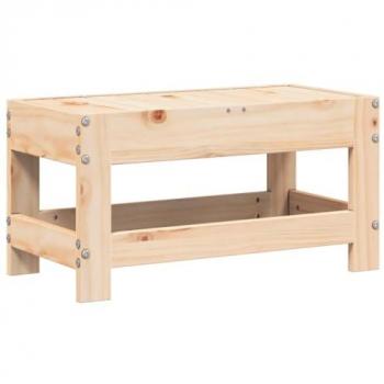 Poggiapiedi da Giardino 62x30x32 cm in Legno Massello di Pino Vidaxl 77833