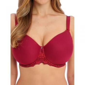 Red Polyamide Aubree Bra