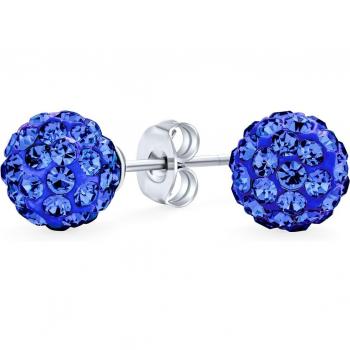 Royal Blue Discokugel Pavé-Stickel für Damen