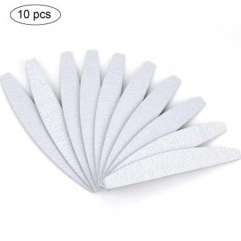 Set de limas à ongles en papier de verre 100/180, gris, 5 pièces