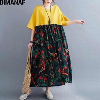 Loose Floral Maxi for Plus Size Women