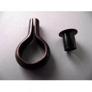 Banjo Shelf Mounting Kit with Florentine Support Stud and Socket 6mm EB Brass Plated