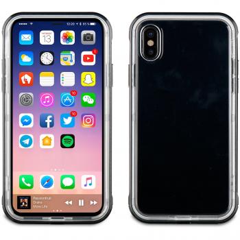 Muvit Funda Cristal Bump para Apple iPhone X/Xs con Protector de Pantalla