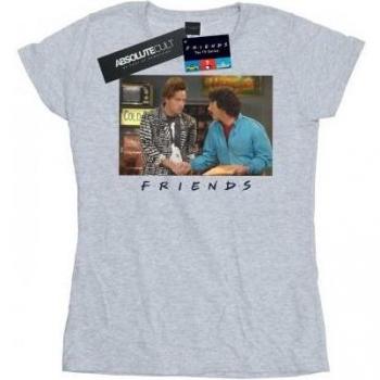 T-shirt en coton pour femmes Friends avec poignée de main Ross et Chandler
